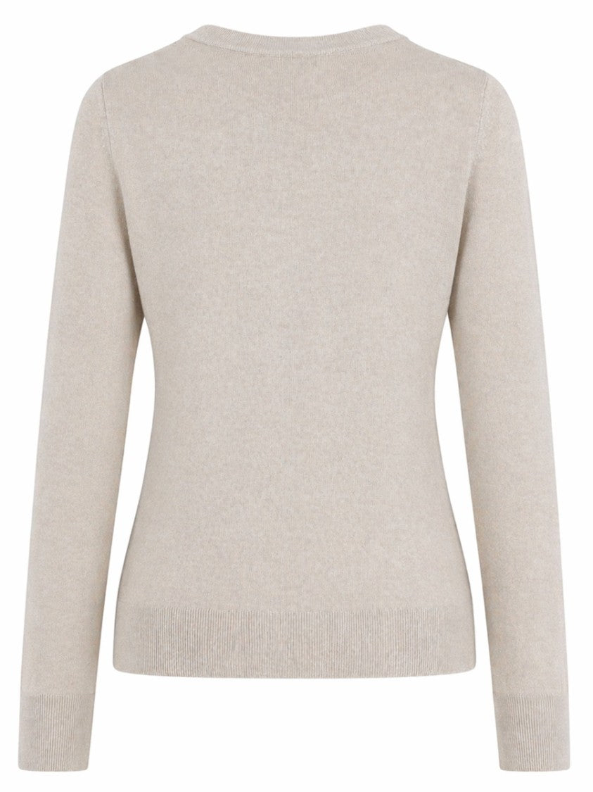 Maison Kitsuné Neutral Baby Fox Crew Neckline Sweater