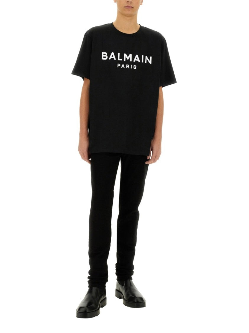 Balmain Relaxed Fit Black T-Shirt