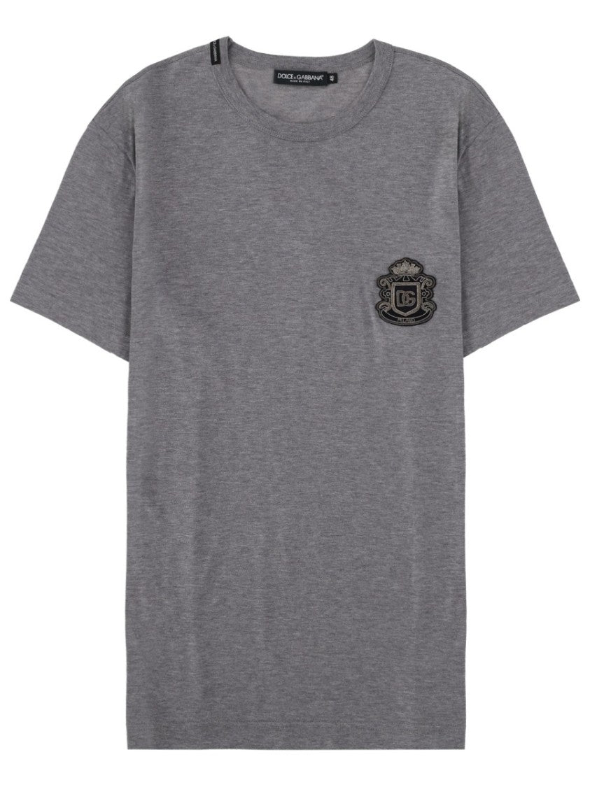 Dolce & Gabbana Heraldic Logo Cotton T-Shirt