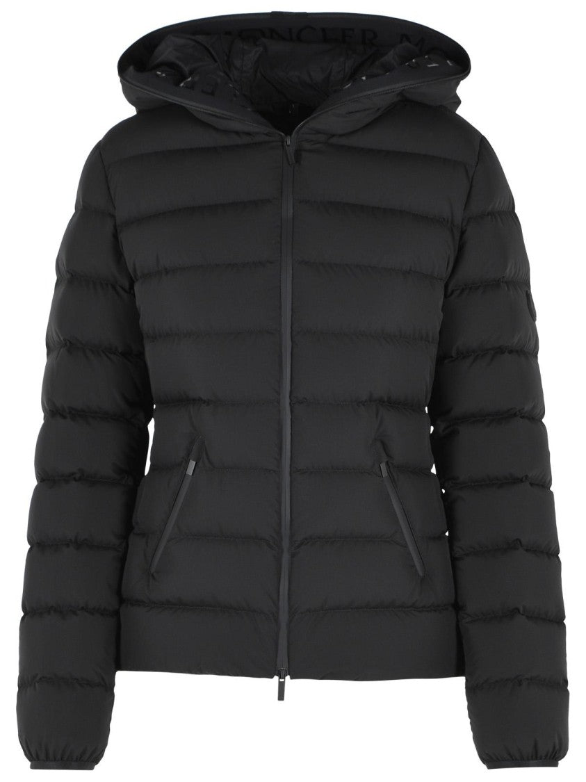 Moncler 'Herbes' Matt Black Polyester Down Jacket