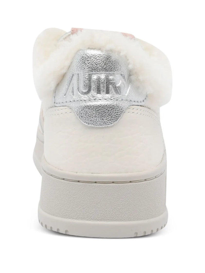 Autry Faux-Fur Medalist Sneakers