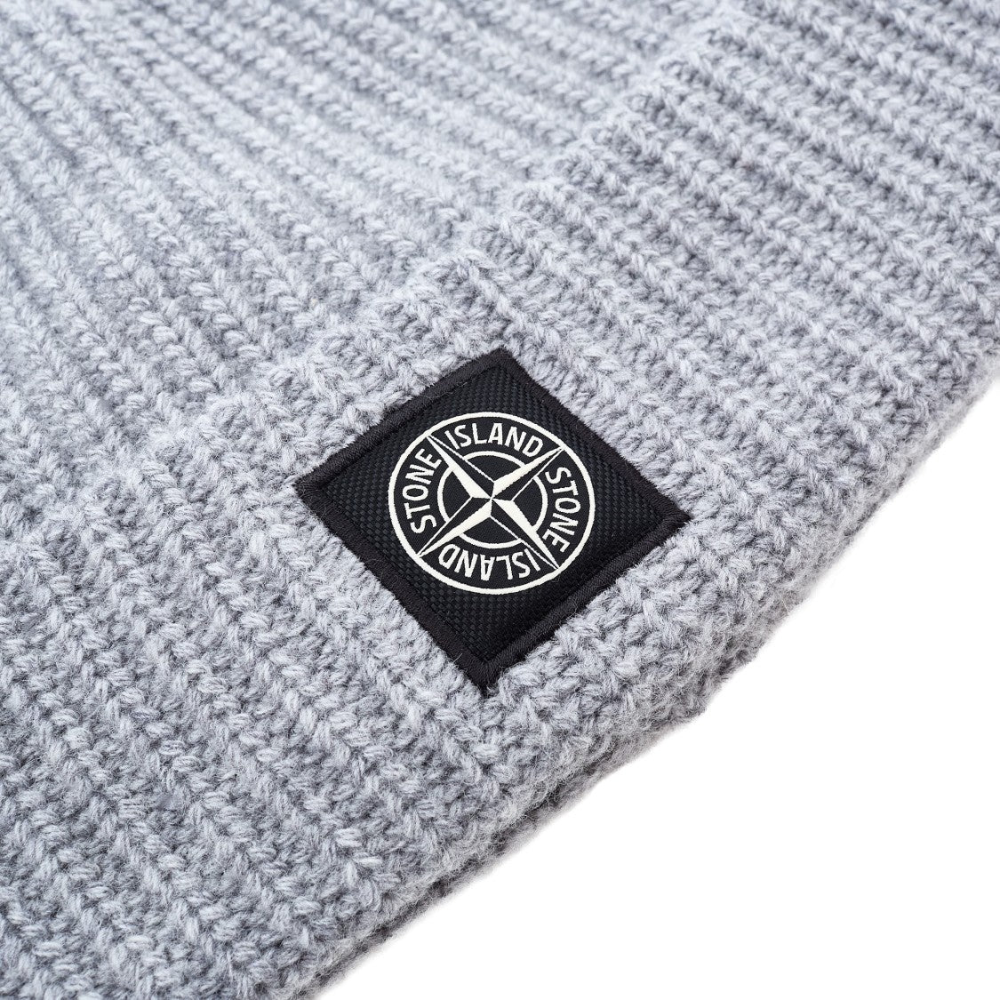 Stone Island Compass Patch Lightweight Wool Beanie Hat