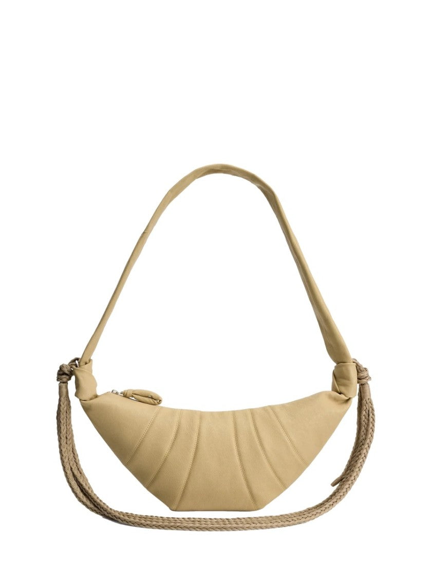 Lemaire Brown Buffalo Leather Crescent Shoulder Bag