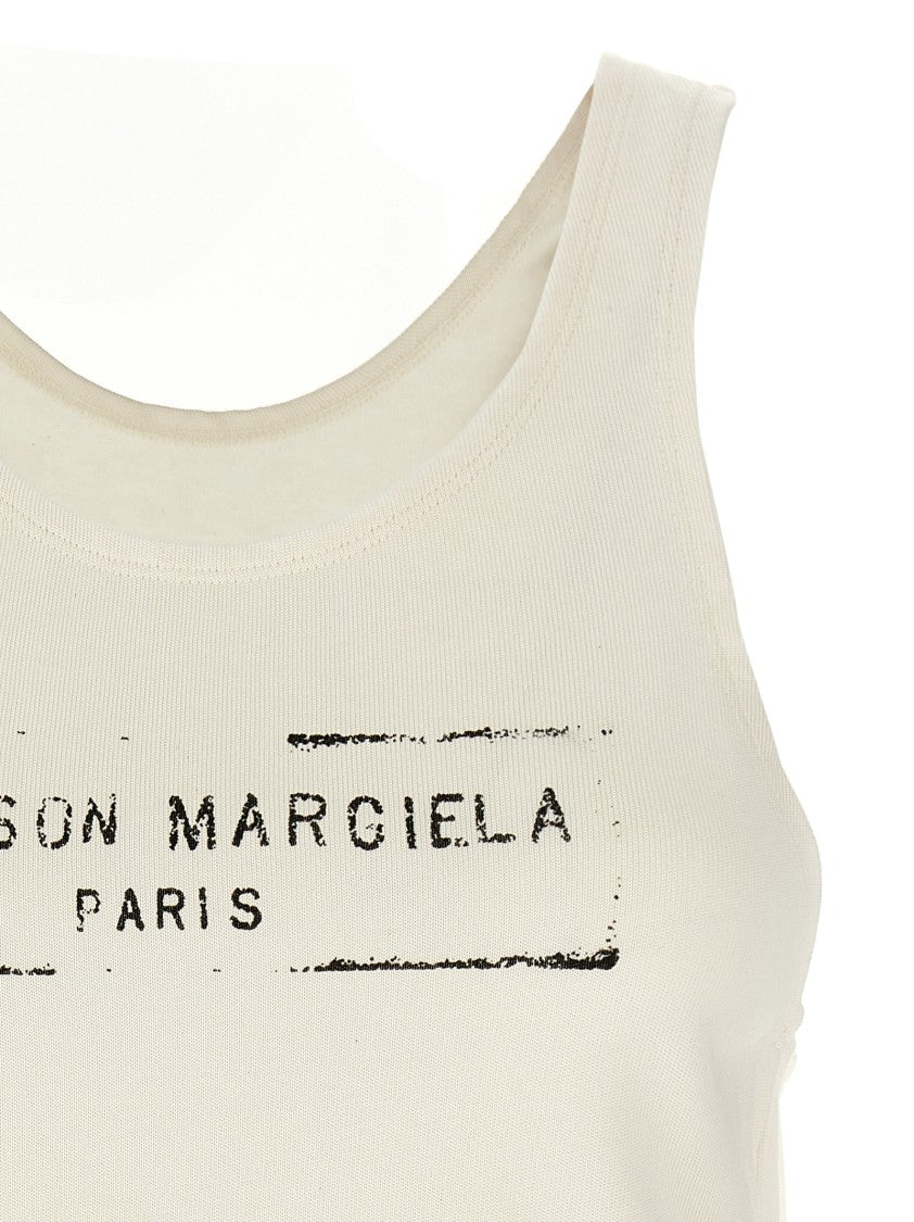Maison Margiela Fitted Logo Tank Top