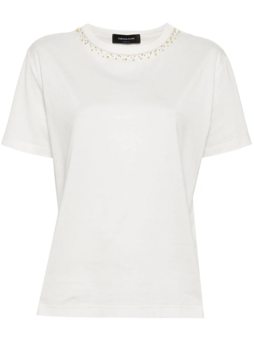 Fabiana Filippi White Short-Sleeved T-Shirt