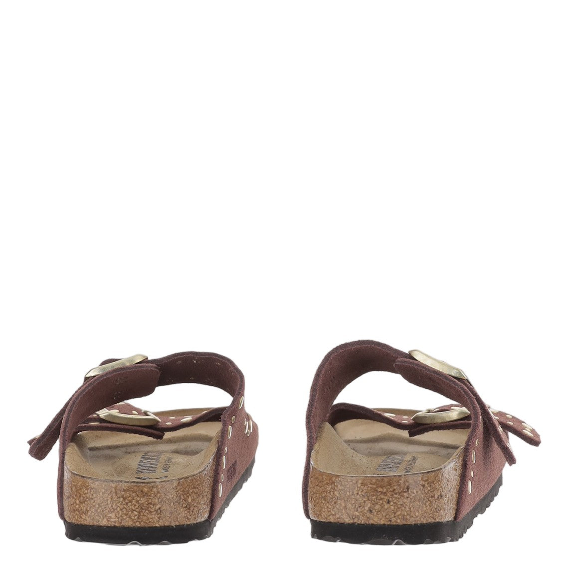 Birkenstock Arizona Rivet Suede Sandals With Adjustable Buckled Straps