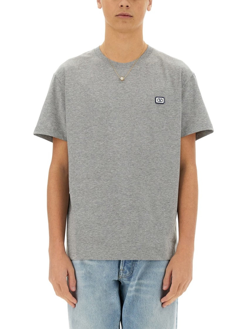 Valentino Vlogo" Patch Cotton T-Shirt