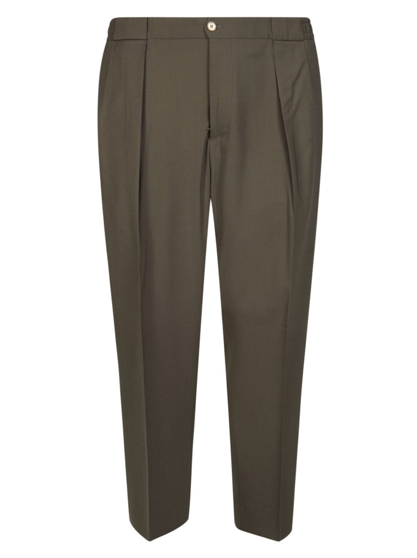 Briglia Two Pleats Elastic Waist Trousers