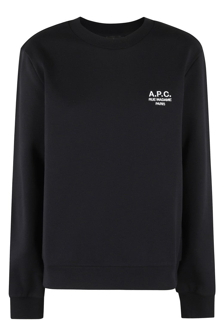 A.P.C. Long-Sleeve Organic Cotton Sweatshirt With Embroidered Logo