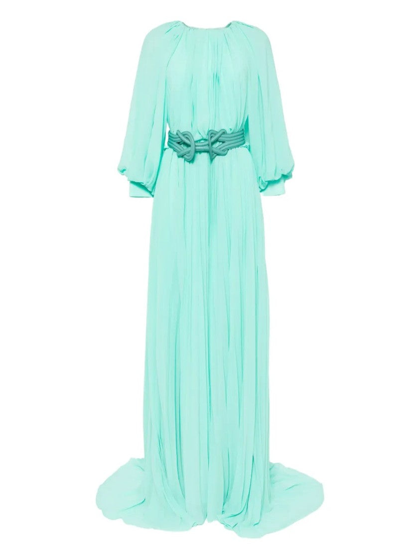 Saiid Kobeisy Pleated Long Dress