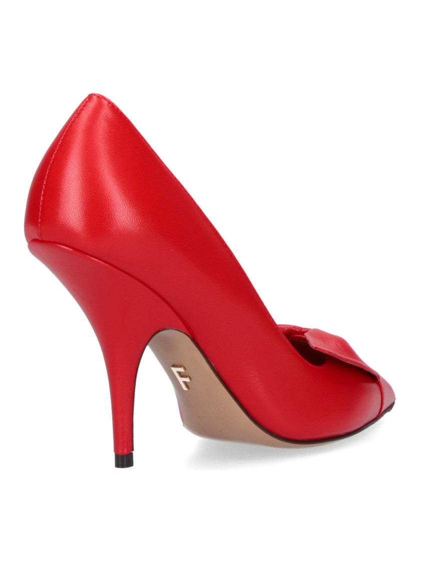 Ferragamo Pointed-Toe Pump With Mid-Height Stiletto Heel