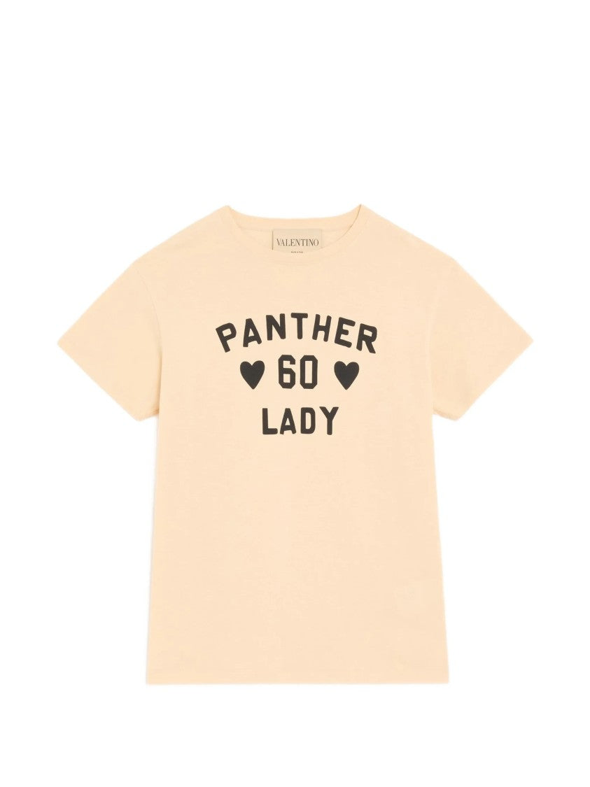 Valentino Light Beige Boxy Cotton T-Shirt