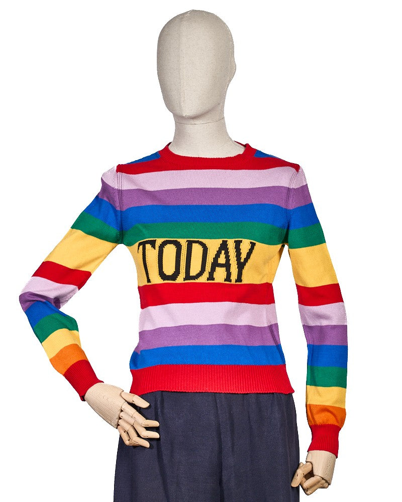 Alberta Ferretti Multicolor Today Wool Tomorrow Sweater