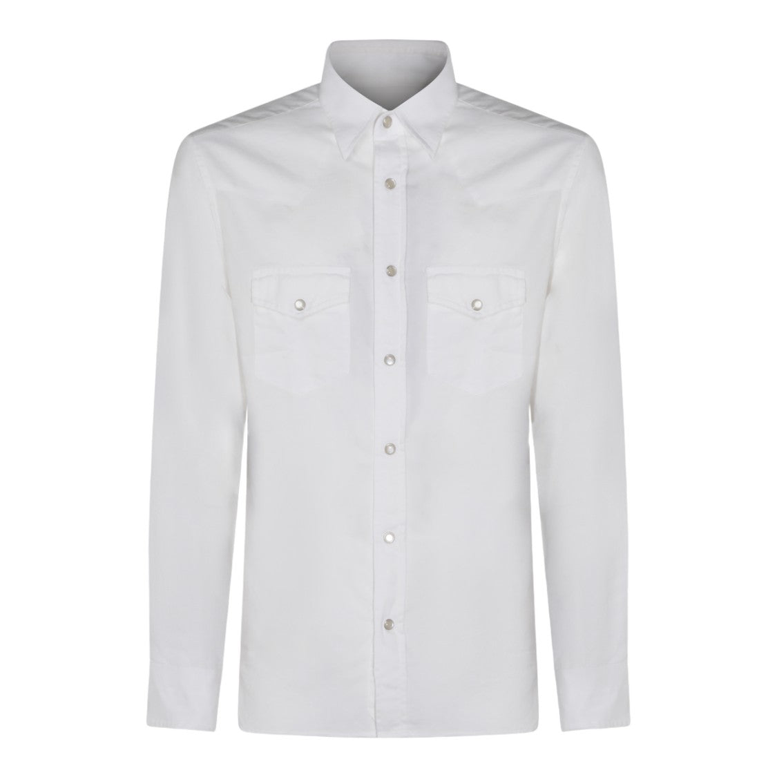 Tom Ford Long Sleeve White Button-Down Shirt