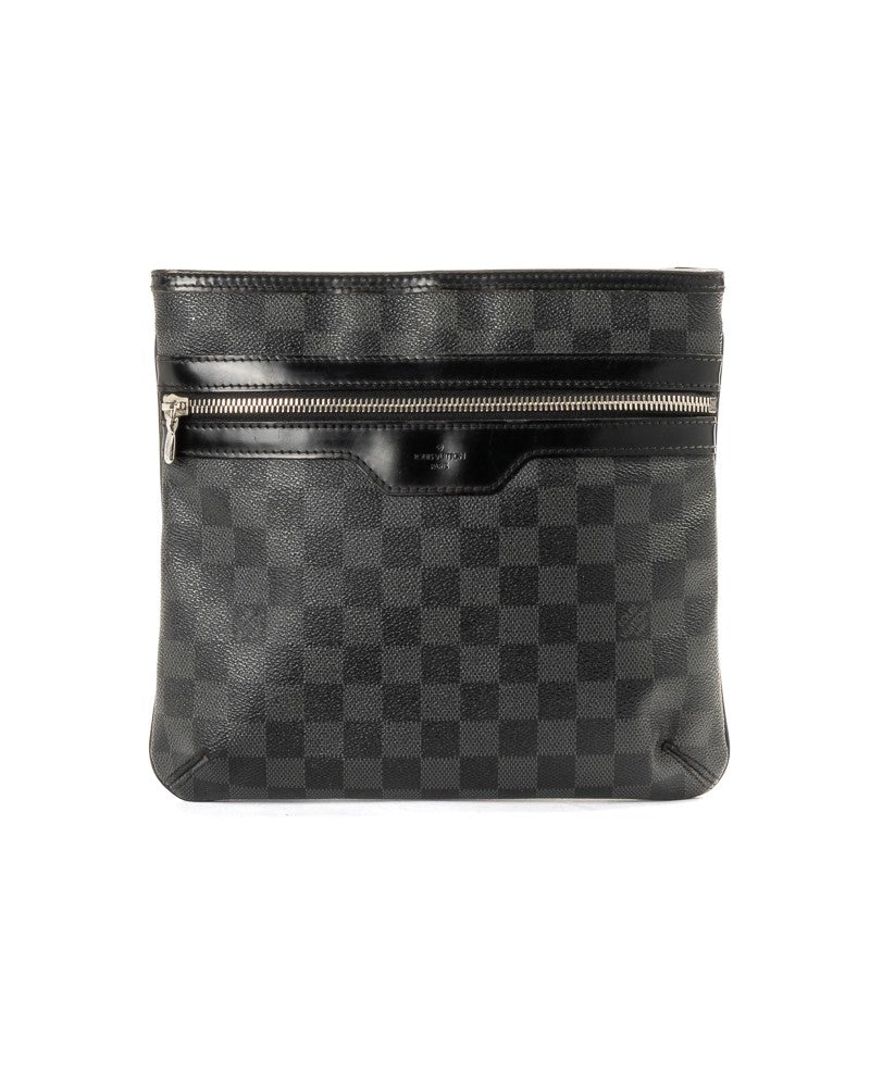 Louis Vuitton Thomas Pm Damier Graphite Canvas Shoulder Bag - Black