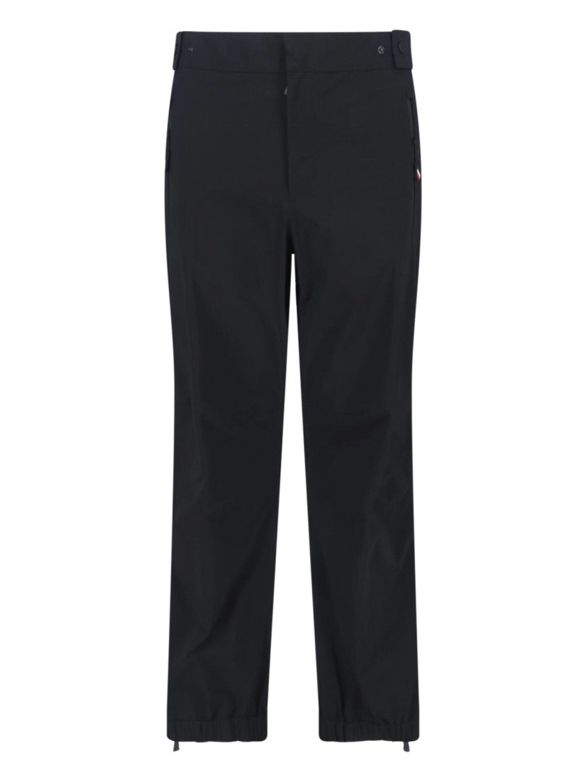 Moncler Grenoble Black Technical Mid-Rise Straight Ski Trousers