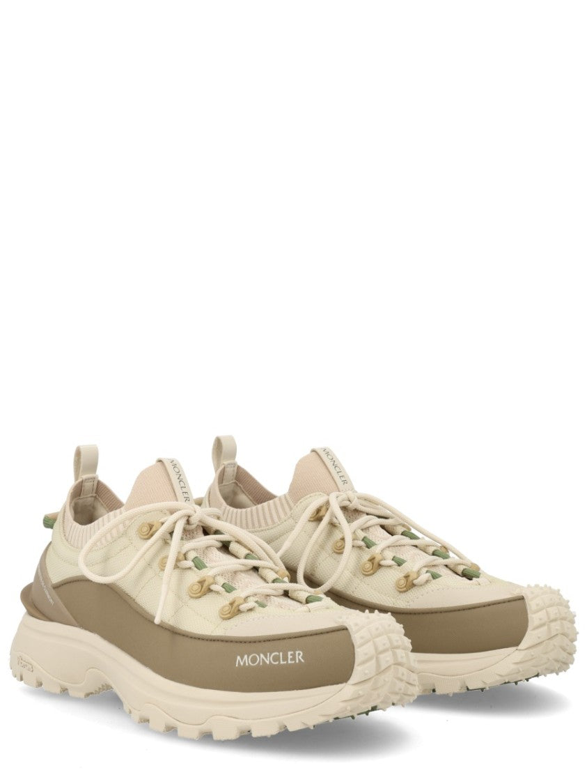 Moncler Trailgrip Lite 3 Low-Top Knit Collar Sneakers