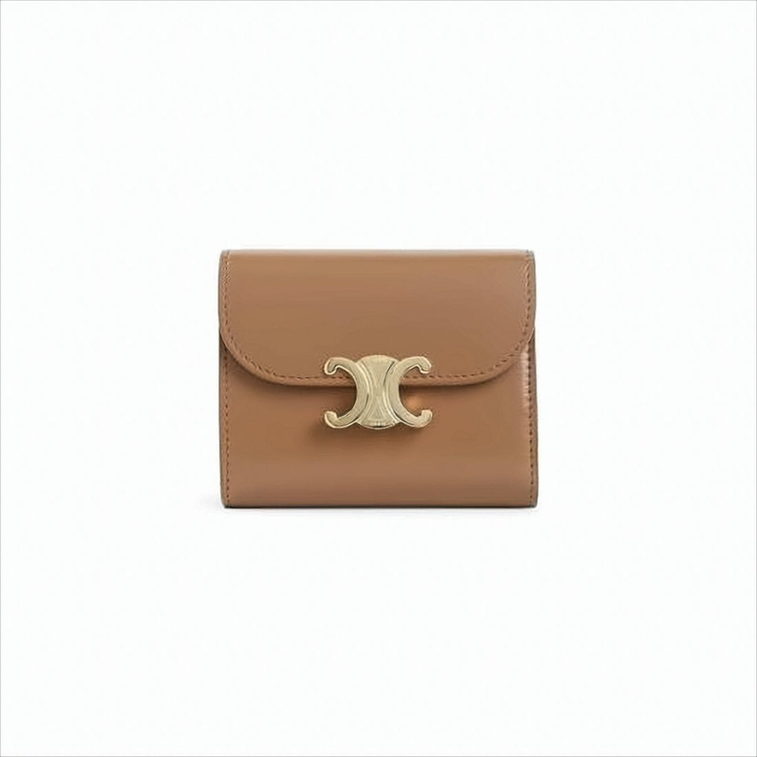 Celine Compact Brown Calf Leather Celine Wallet