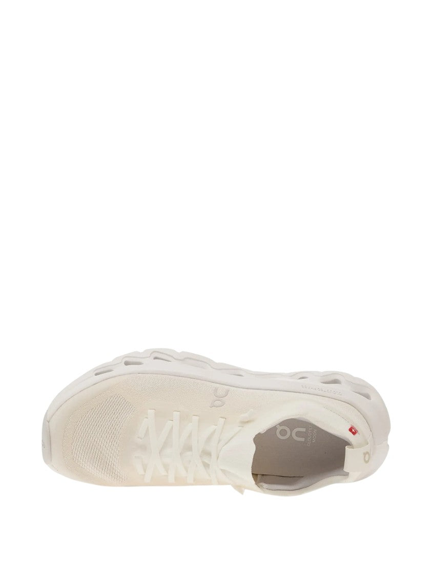 On Cloudtilt Mo White Knit Recycled Polyester Sneakers