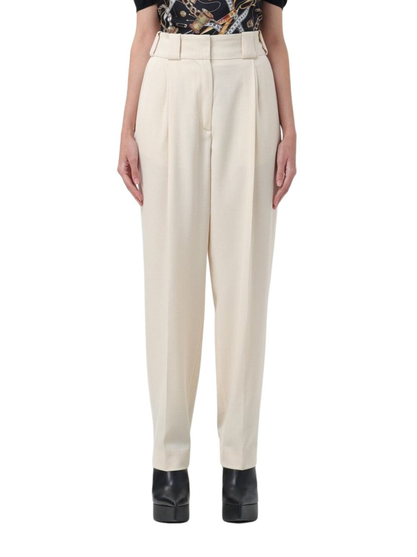 Moschino White Wool Trousers