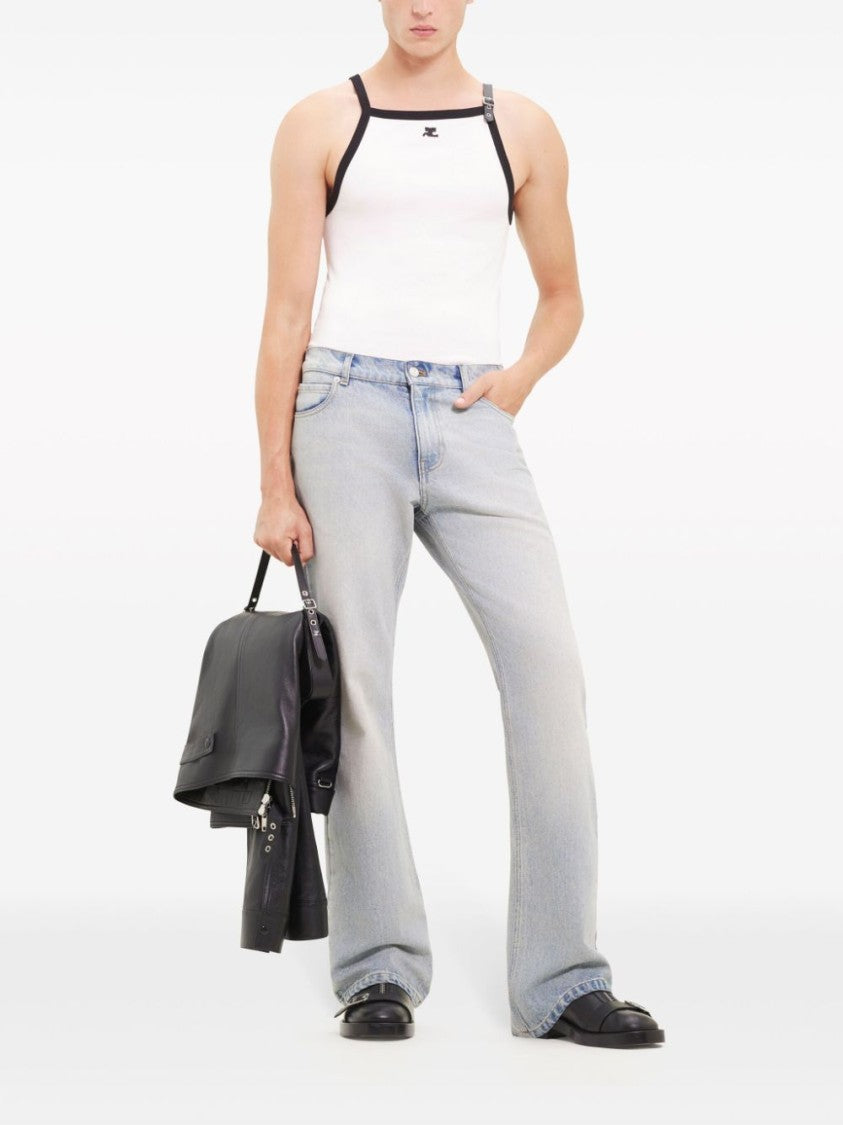 Courrèges Cotton Jersey T-Shirt