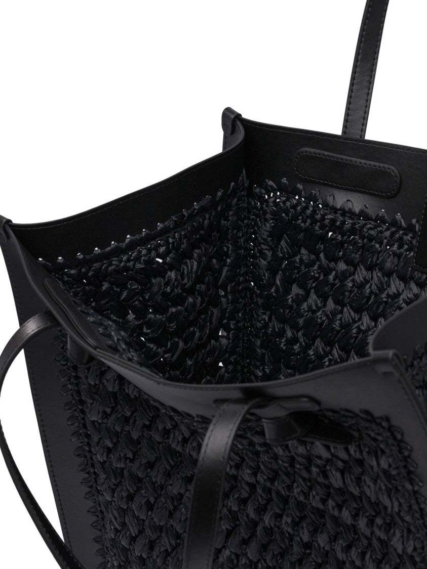 Gianni Chiarini Raffia-Leather Blend Shoulder Bag