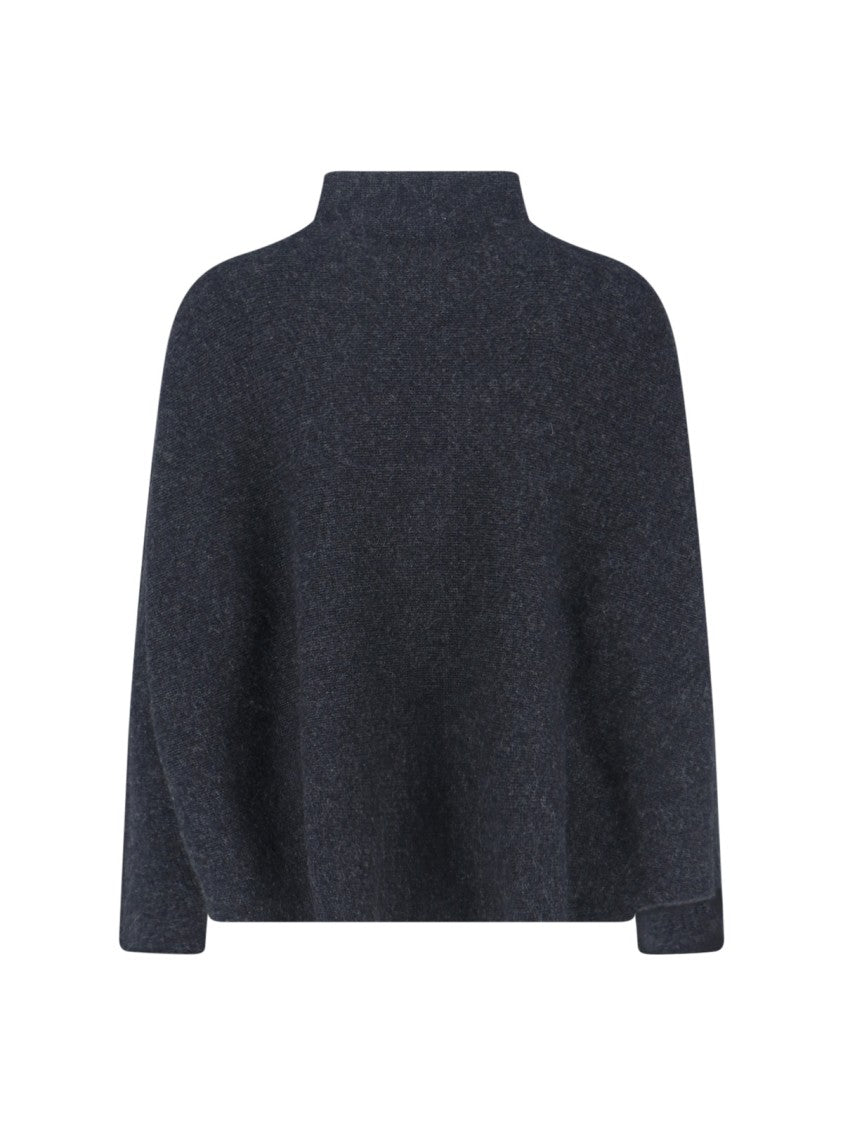 Giorgio Armani Mock Neck Sweater – Grey
