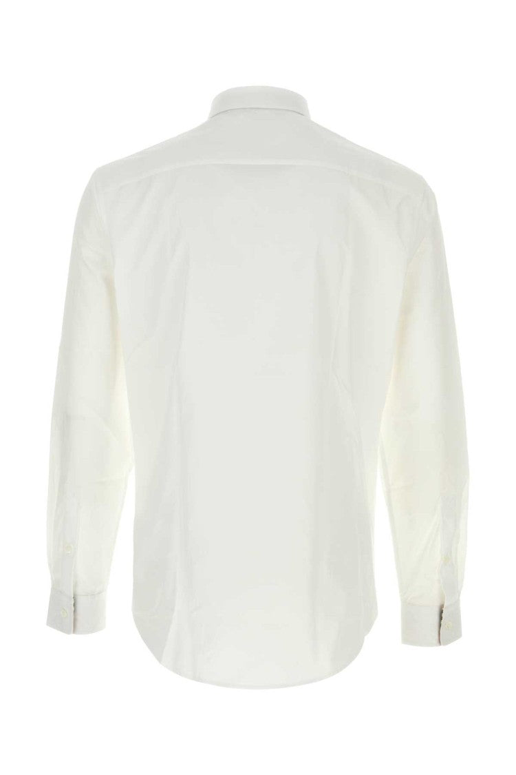 Burberry White Stretch Poplin Shirt