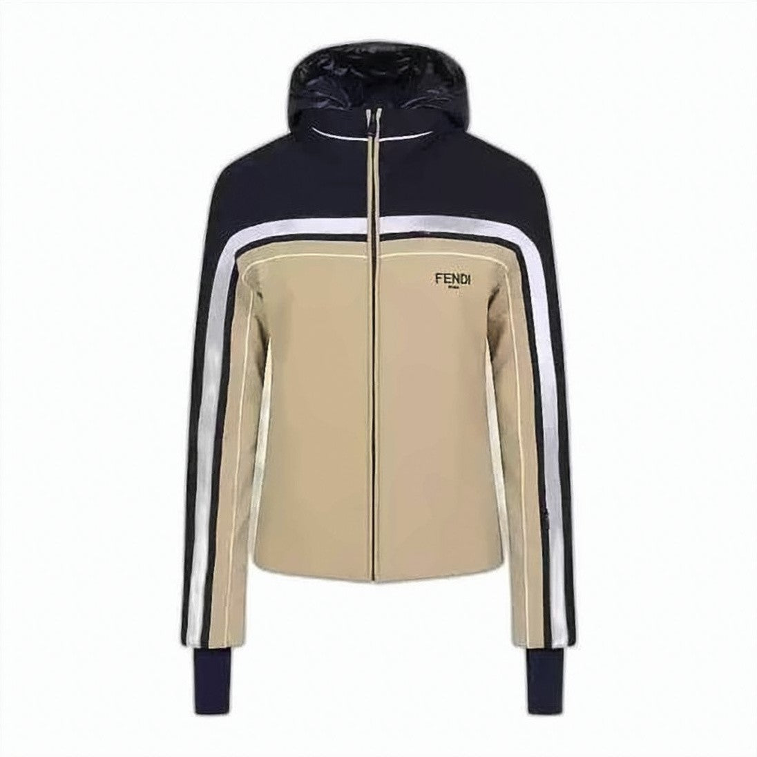 Fendi Sporty Color-Block Fendi Jacket With Hood