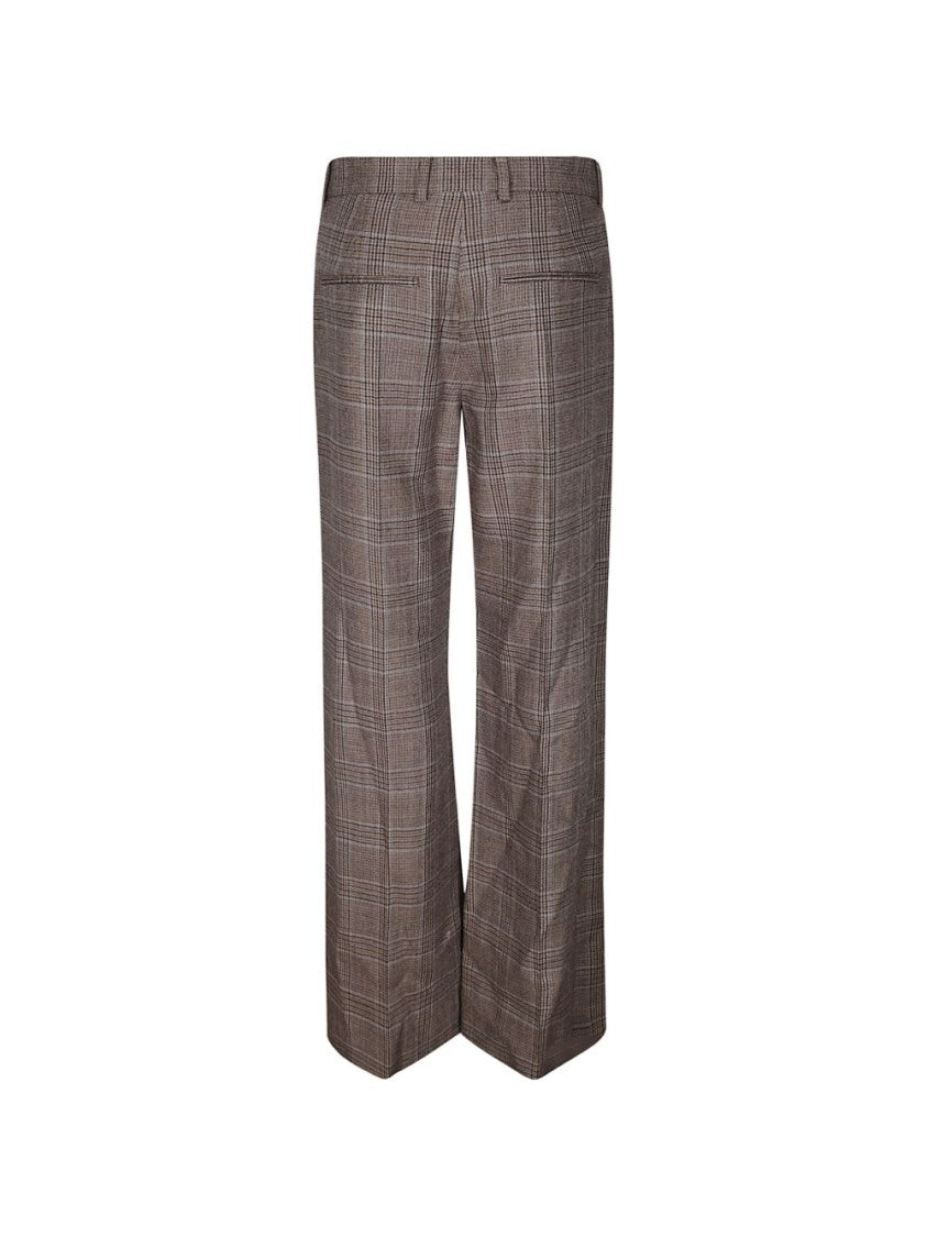 A.P.C. Classic Tailored Plaid Straight-Leg Pants