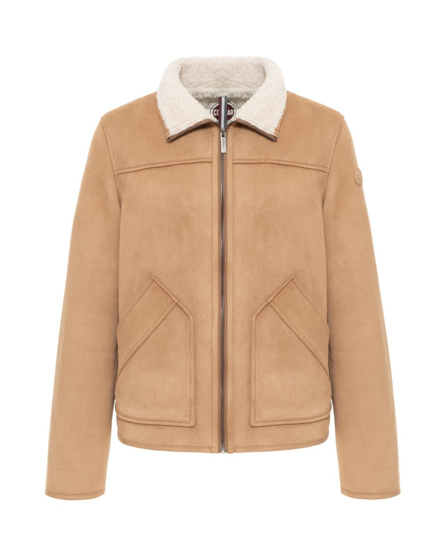 Colmar Marrakech White Shearling Collar Casual Leather Jacket