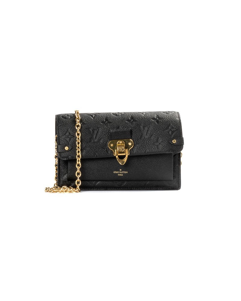 Louis Vuitton Black Monogram Empreinte Vavin Bb Leather Shoulder Bag