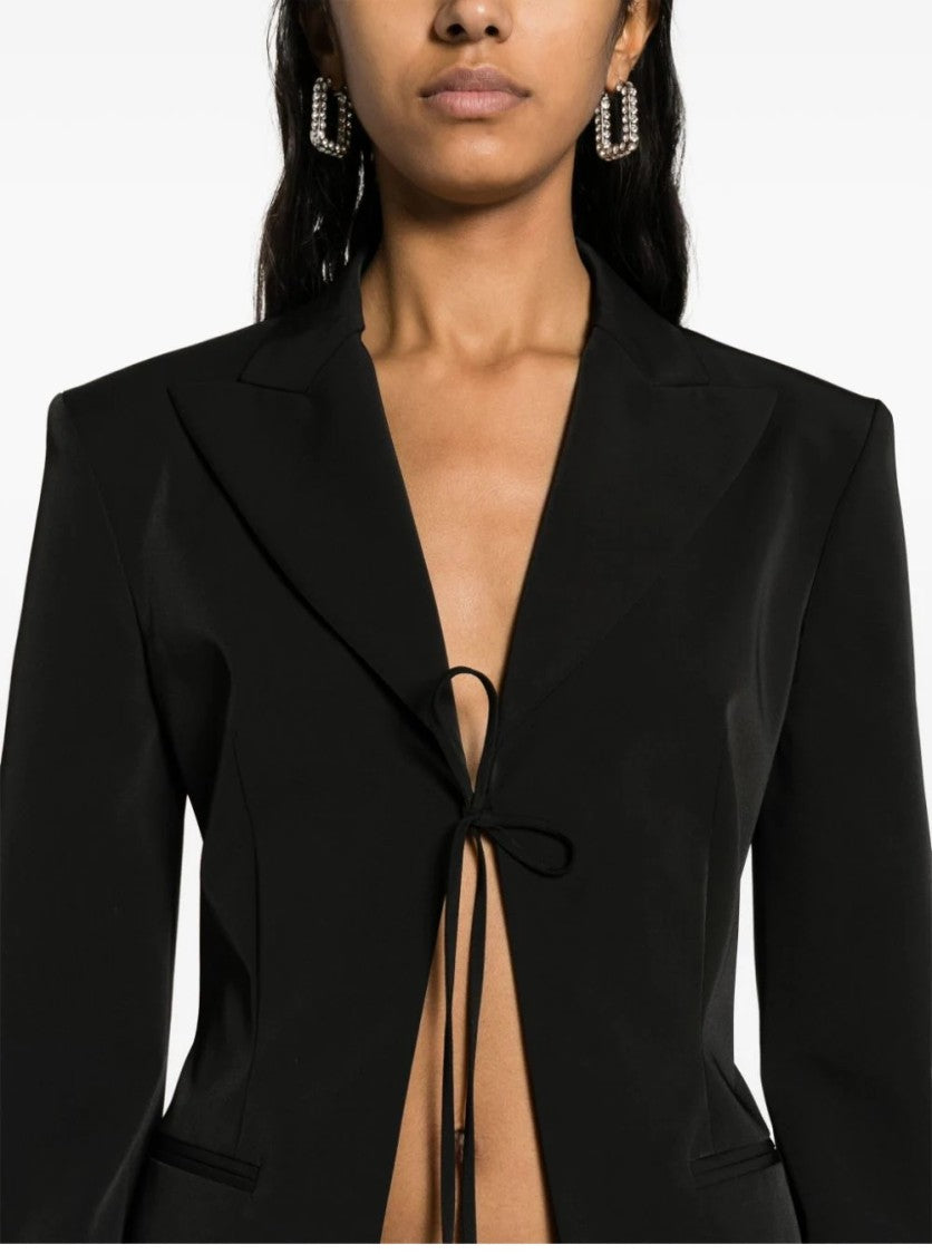 Blumarine Single-Breasted Jacket With V-Neckline