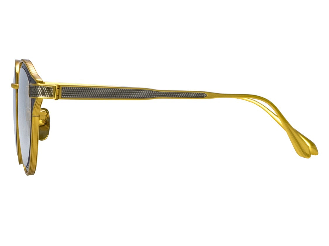 Linda Farrow Gold Lfl1514 Titanium Round Eyeglasses