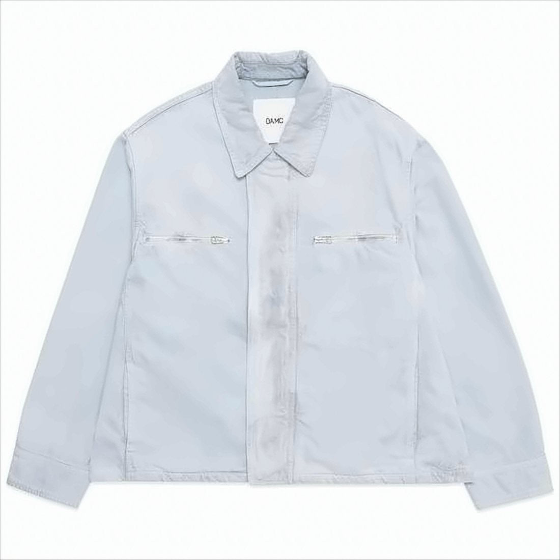 Oamc Lightweight Blue Jacket With Design