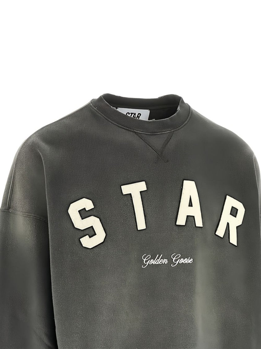 Golden Goose Relaxed-Fit Knit Sweater With Contrasting 'Star' Detailing