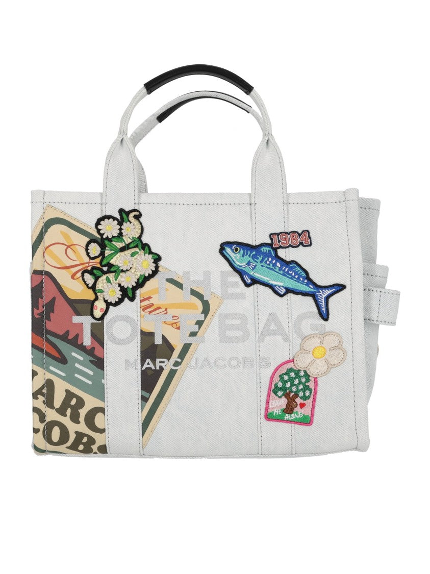 Marc Jacobs The Medium Tote Embroidered Cotton Tote