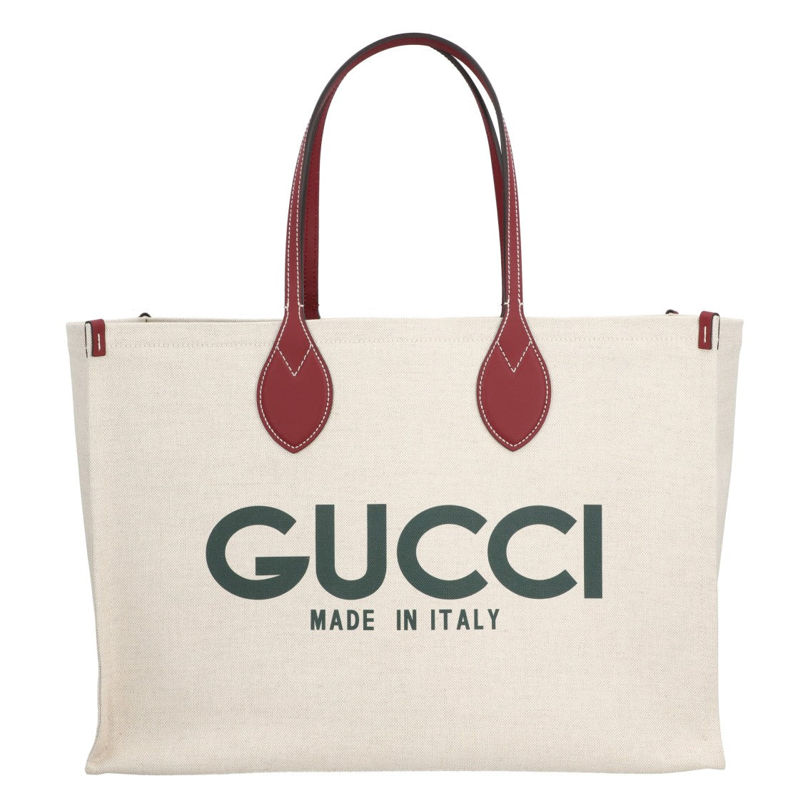 Gucci Large Tote Bag With Print Green