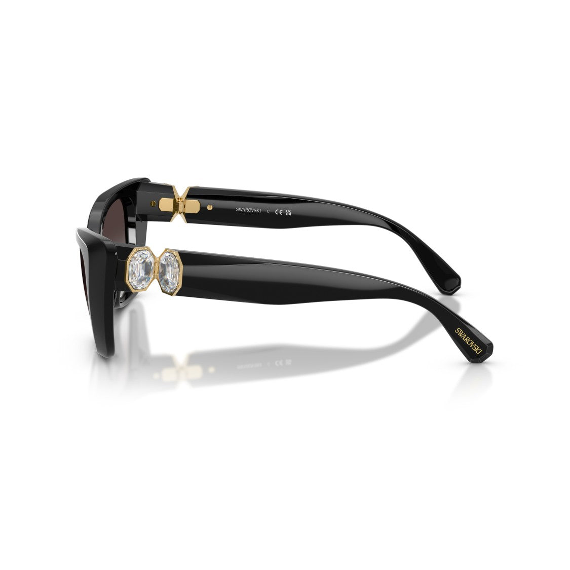 Swarovski 0Sk6047 Cat-Eye Sunglasses With Crystal Embellishments