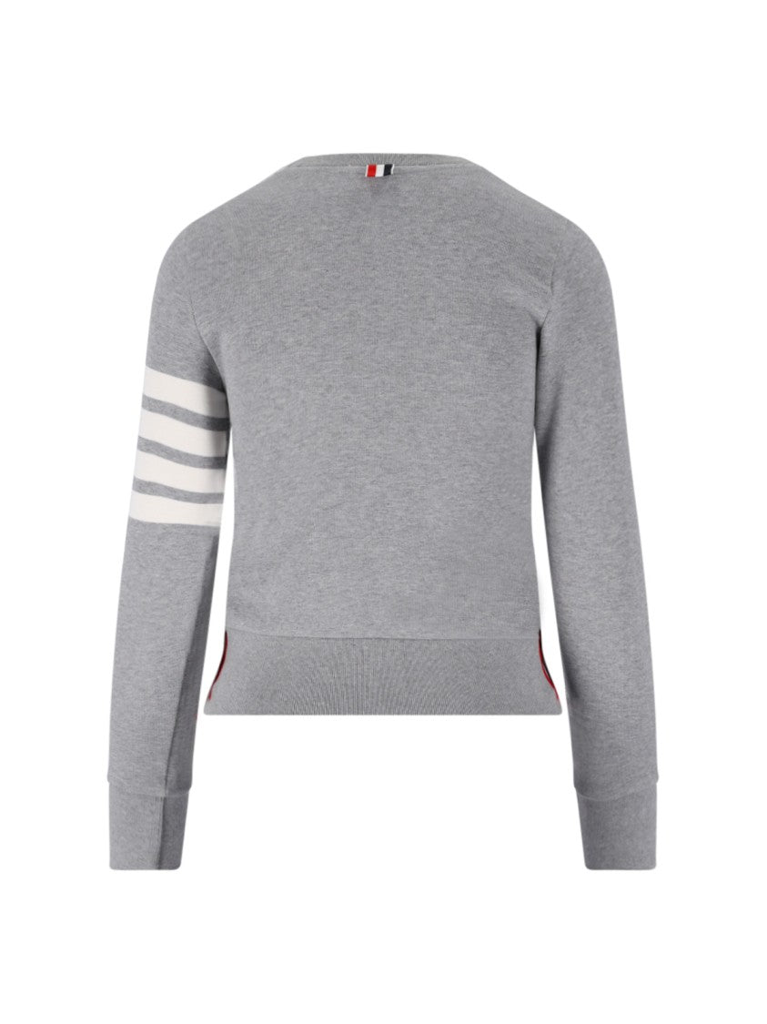 Thom Browne 4-Bar' Crewneck Sweatshirt – Grey