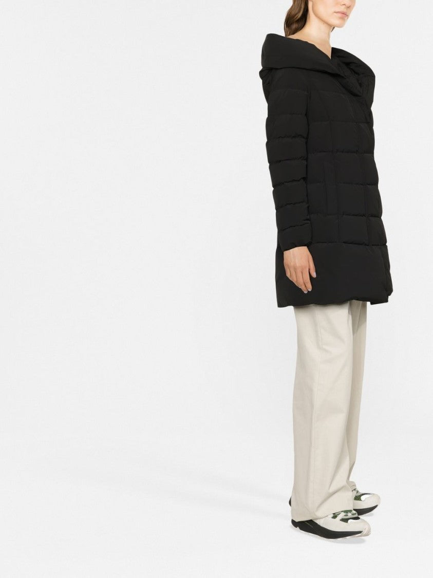 Woolrich Mid-Length Padded Coat With Classic Hood