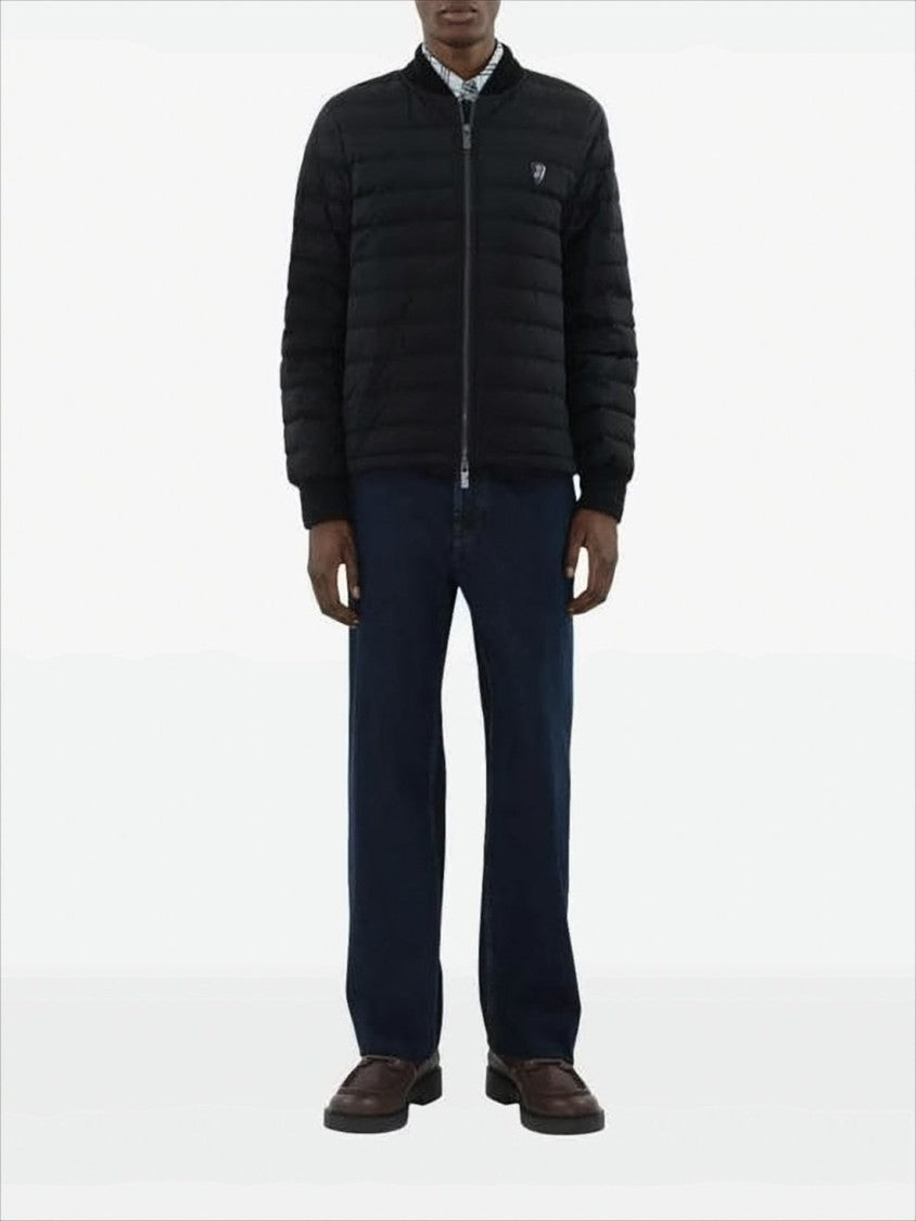 Burberry Quilted Black Bomber Jacket