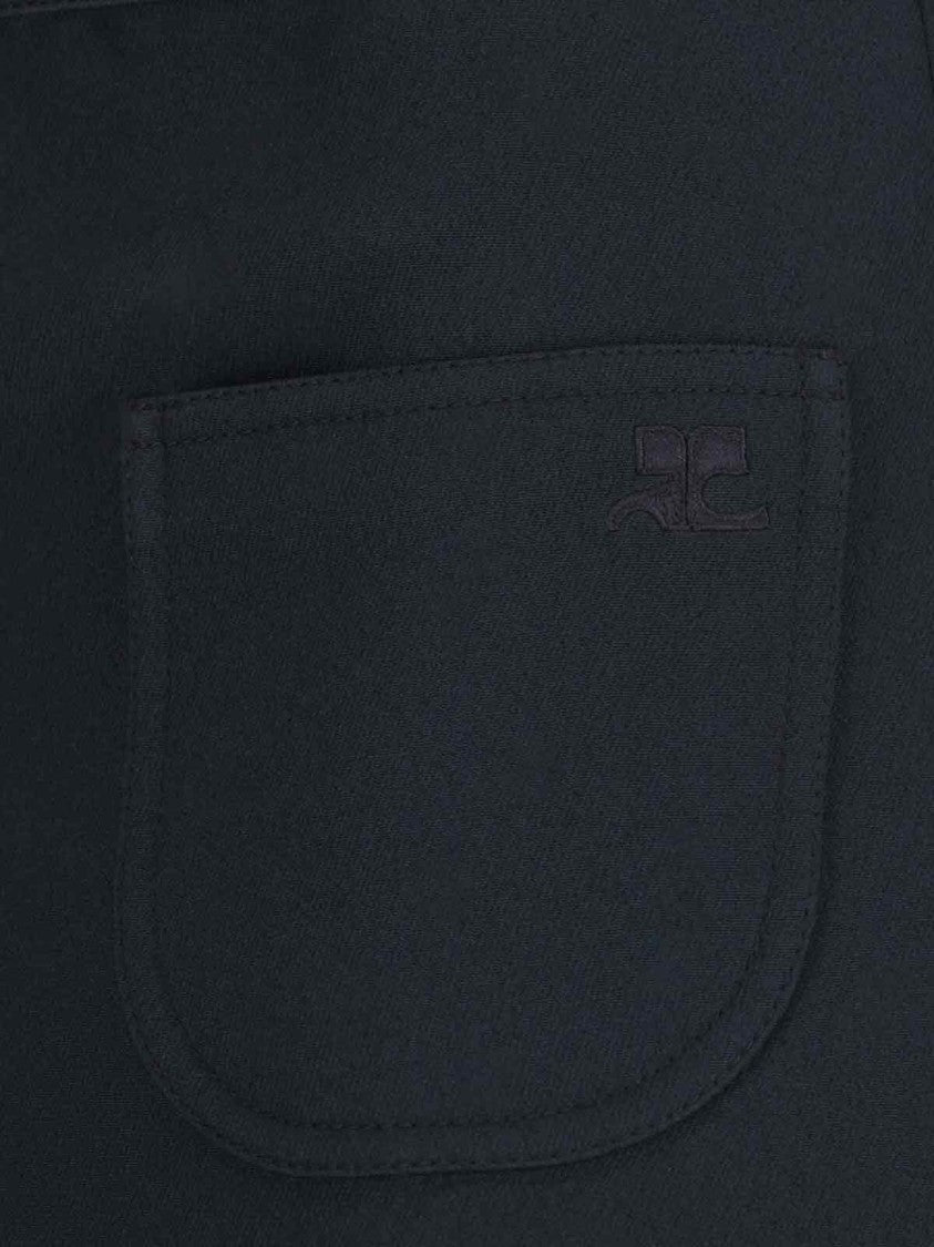Courrèges "2-Pocket" Mini Skirt – Black