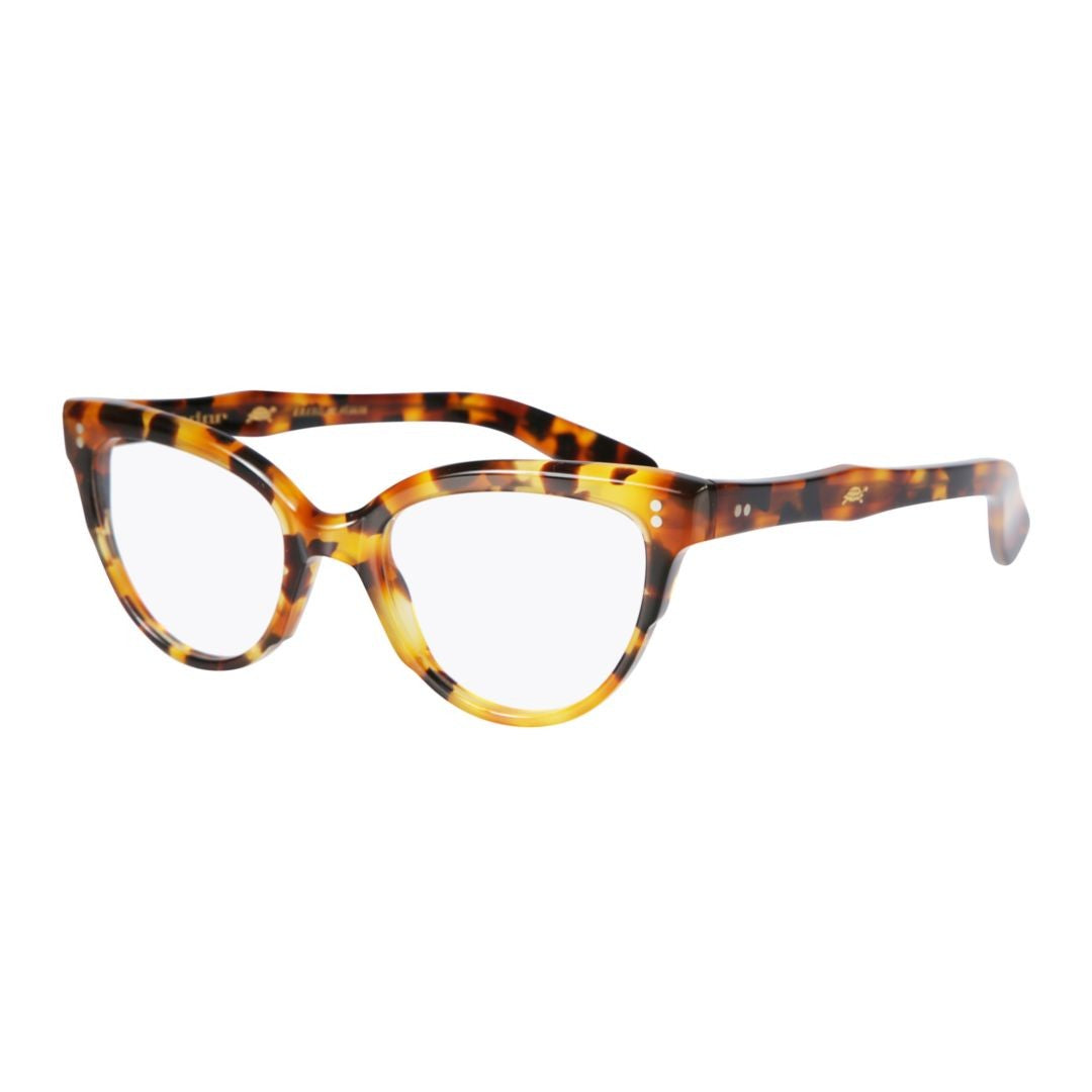 Kador Silver Monya Tortoiseshell Cat-Eye Eyeglasses