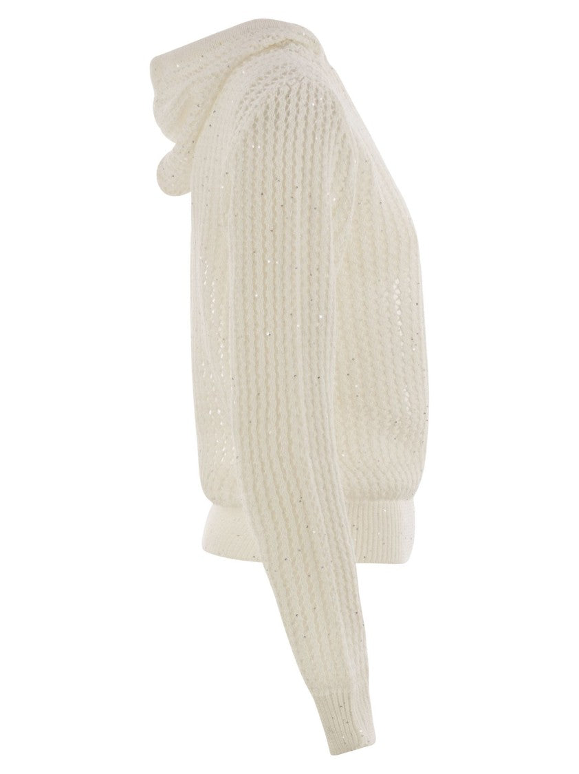 Peserico Pure Cotton Cordonet Jumper With Sequins