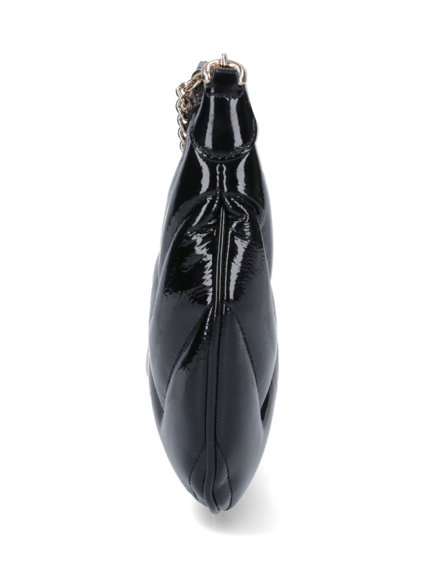 Gucci Small Quilted Chevron Shoulder Bag With Gold Accents