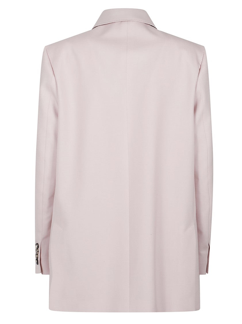 Max Mara Mxmombrosa Double Breasted Wool Blend Blazer