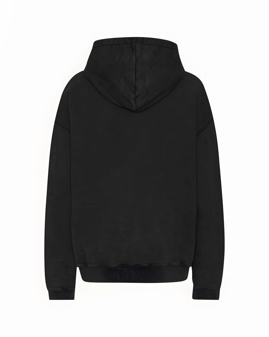 Rotate Oversized Black Logo Sweatshirt
