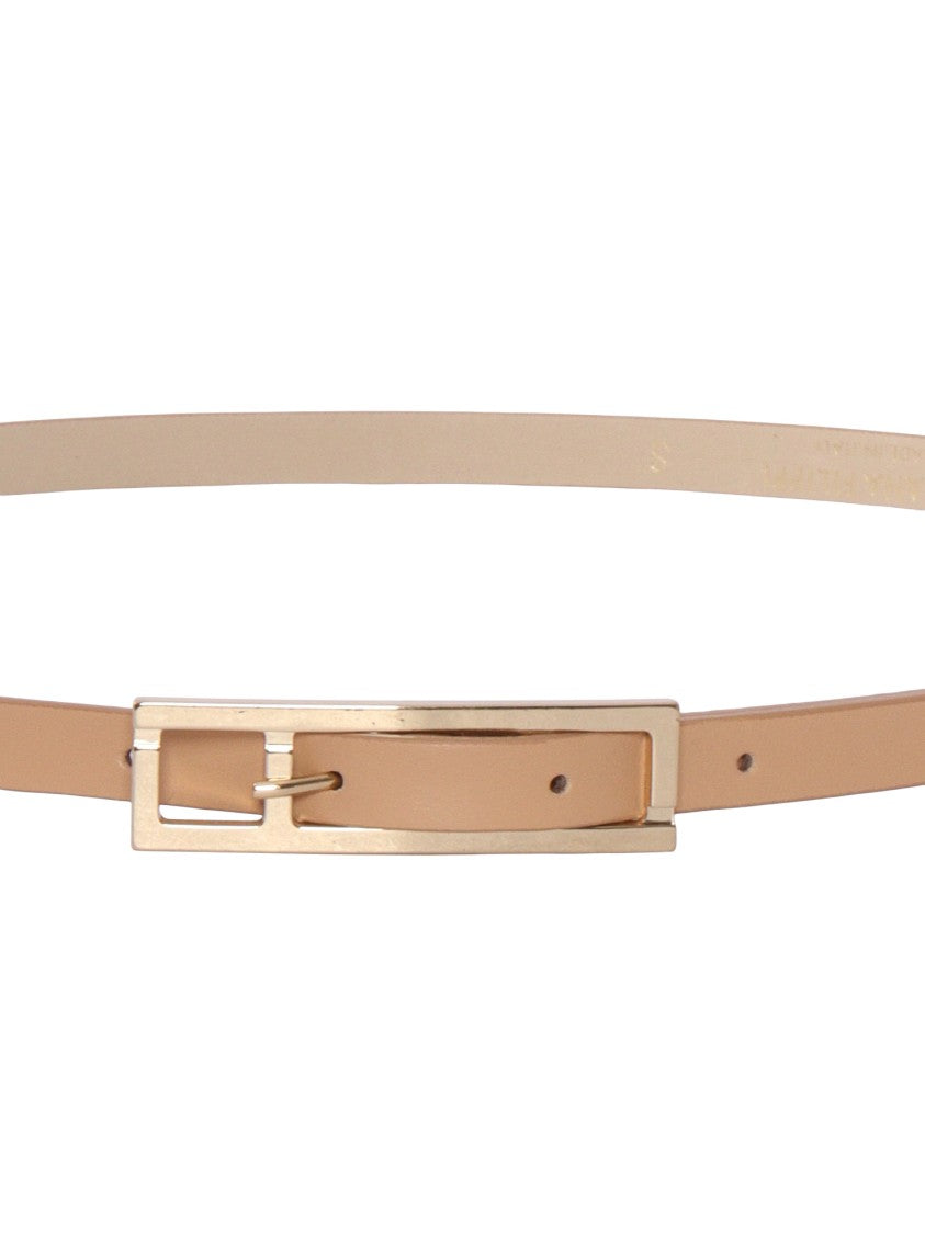 Fabiana Filippi Brown Calf Leather Narrow Belt