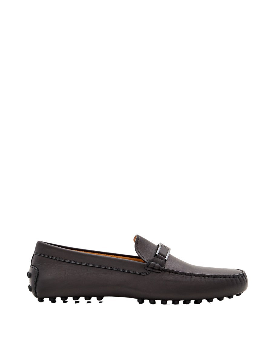 Tod's Leather Gommino Loafers With Round Toe
